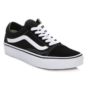 Vans Old Skool Shoes Black/White: women size 7.5, men size 6.0